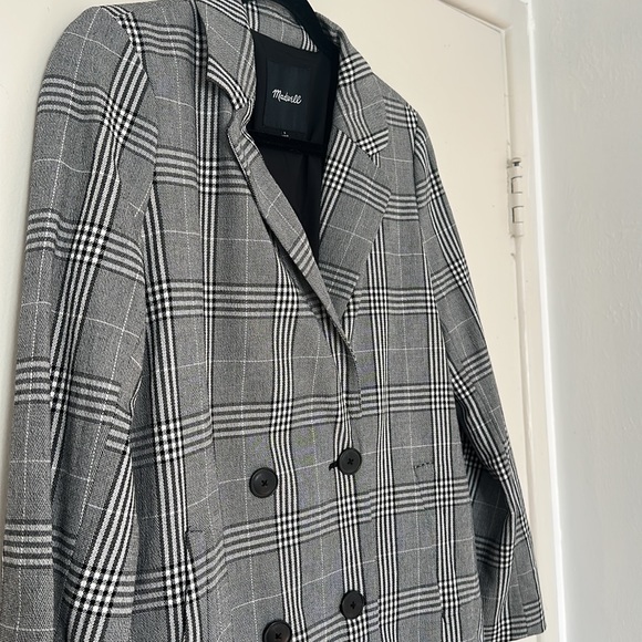 Madewell - Caldwell double-breasted blazer in Plaid - Picture 8 of 8